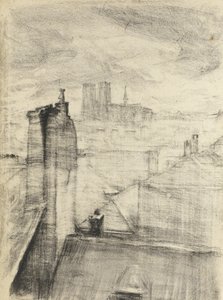 Kaupungin katot, Bryssel, noin 1910 tekijältä Albert de Belleroche